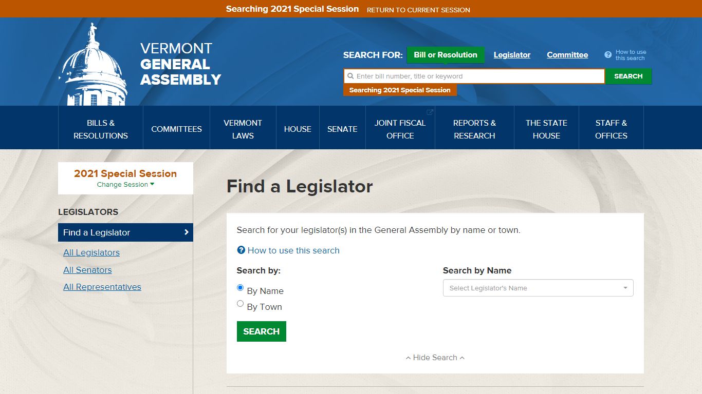 Find a Legislator - legislature.vermont.gov